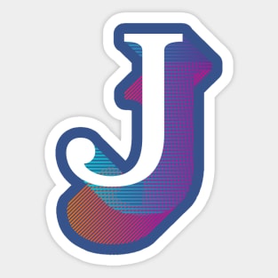 Letter J Sticker